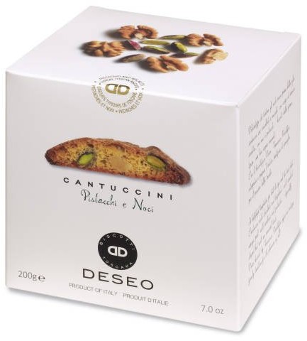 DESEO DESEO Cantuccini pistacje i orzechy włoskie 200g 58.102.CDPO