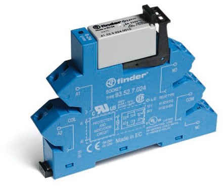 Finder Przekaźnikowy moduł sprzęgający 38.62.8.230.0060 Moduł sprzęgający, przełączne 2CO (DPDT) 8 A AgNi 230240 V AC 38.62.8.230.0060 38.62.8.230.0060