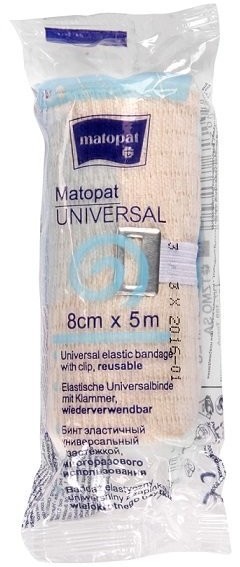 Matopat Bandaż UNIVERSAL niejałowy - 5m x 8cm 1szt.