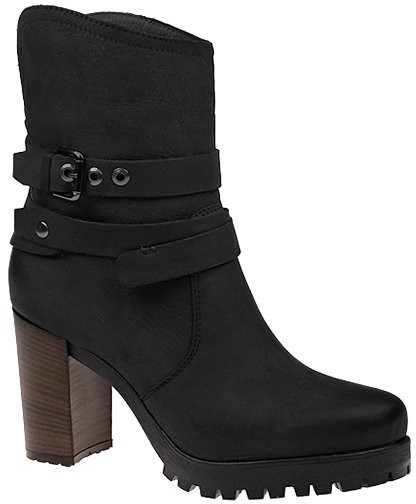 But-s Kozaki Botki W292 Czarne Workery Ocieplane