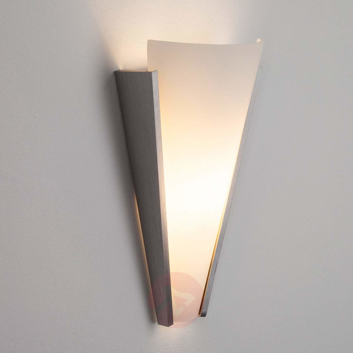 Lampenwelt Lampenwelt Dekoracyjna szklana lampa ścienna Magnus