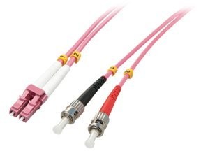 LINDY LWL-Duplex Kabel LC/ST OM4 5 m 50/125, Multi Mode 46353