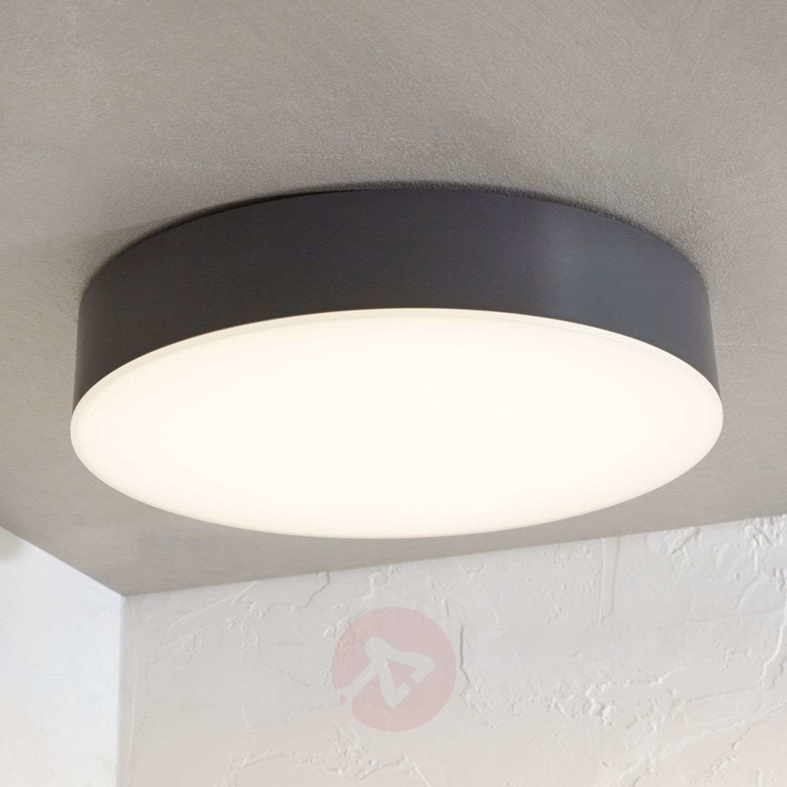 Lampenwelt com Lampa sufitowa zewn. LED Lahja, IP65, ciemnoszara