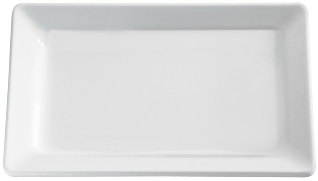 APS Półmisek prostokątny z melaminy 400x300 mm, biały | Pure 83597