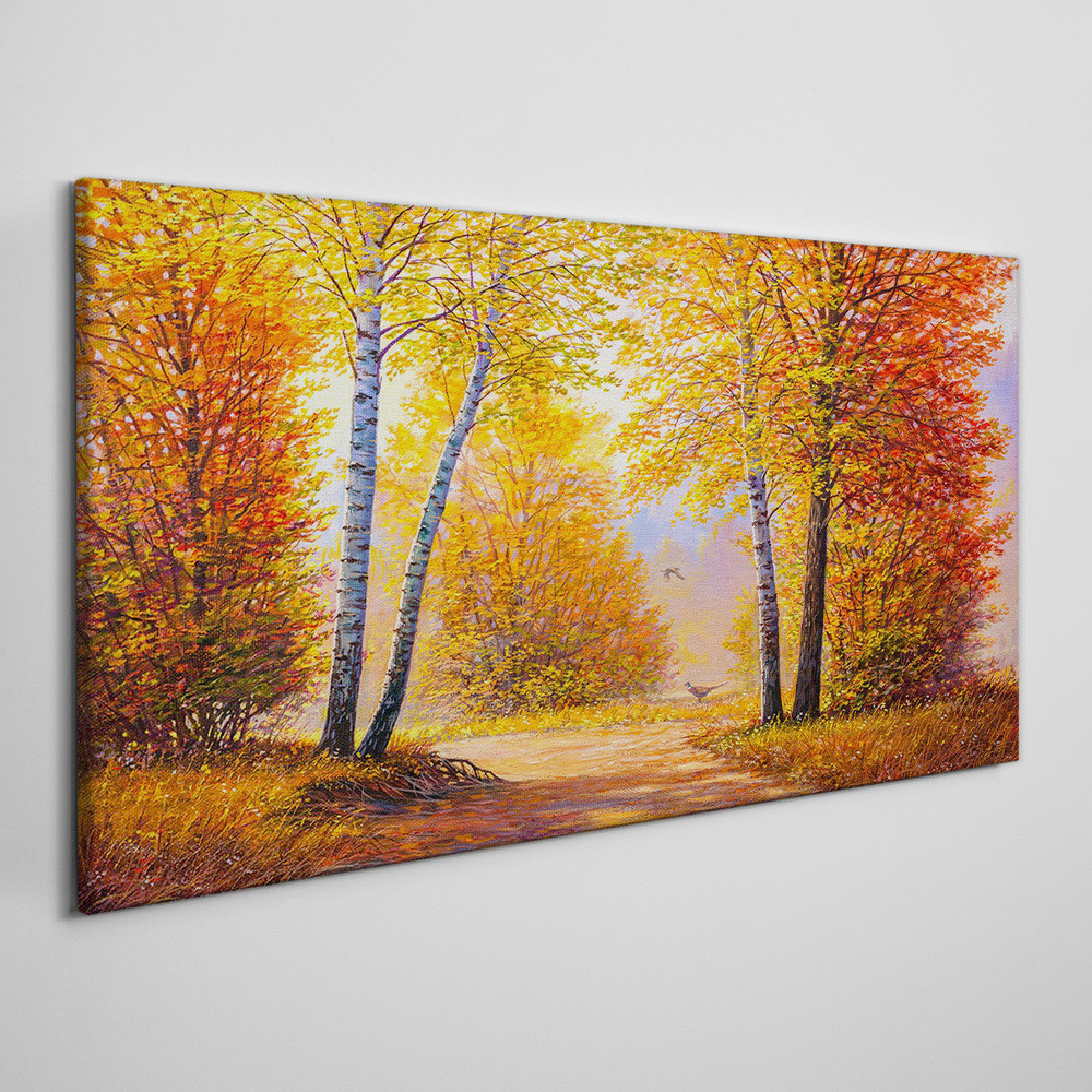 PL Coloray Obraz Canvas las jesień przyroda 140x70cm