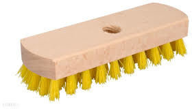 Szczotka drewniana do szorowania na kij 20cm