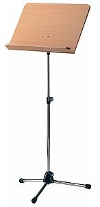 Konig & Meyer Konig & Meyer 11819-500-02 Pulpit na nuty orkiestrowy  chromowany stojak, biurko z drewna bukowego 11819-500-02
