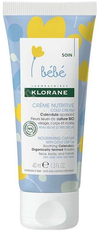 Klorane bebe krem odżywczy z Cold Cream 40 ml