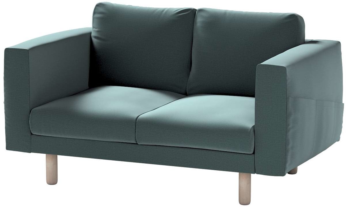 Dekoria pl pl Pokrowiec na sofę Norsborg 2-osobową zgaszony szmaragd welwet 153 x 88 x 85 cm Ingrid 1021-705-36