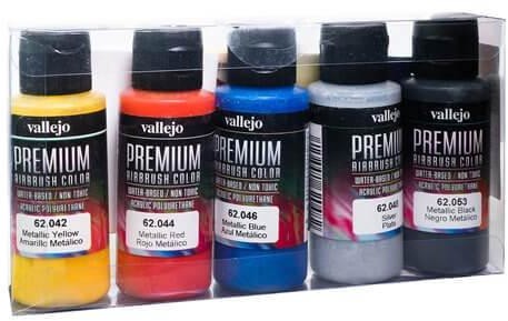 Vallejo Premium Color Zestaw 5 farb - Metallic Color 60 ml. Vallejo 62103