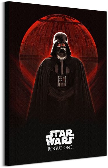 Pyramid Posters Star Wars Rogue One Darth Vader & Death Star - obraz na płótnie WDC99839
