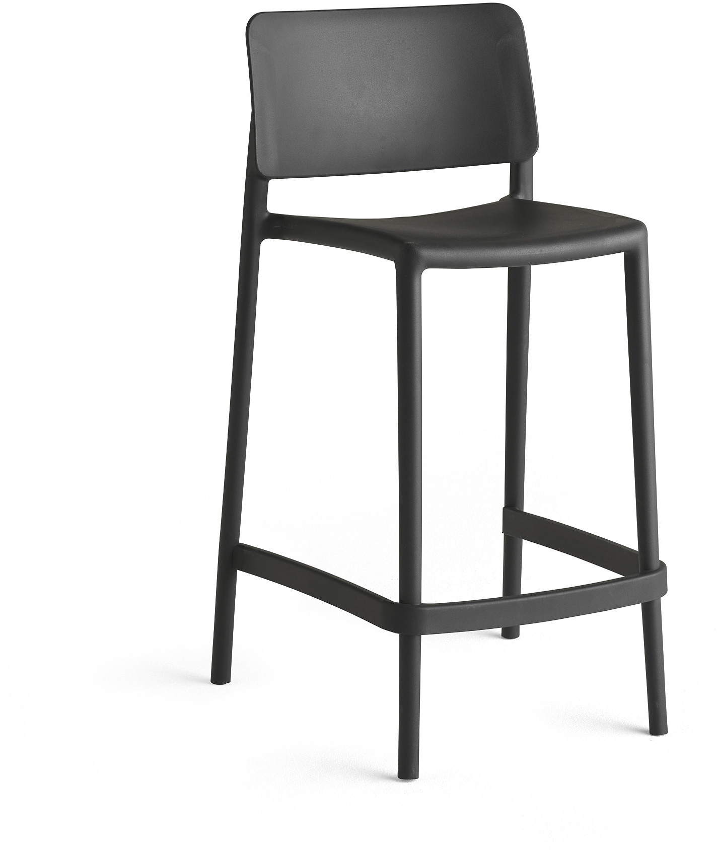 AJ Produkty Krzesło barowe RIO, siedzisko 650 mm, ciemnoszary