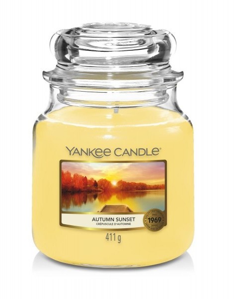 Yankee Candle Świeca Autumn Sunset, średni słoik (411g) 938