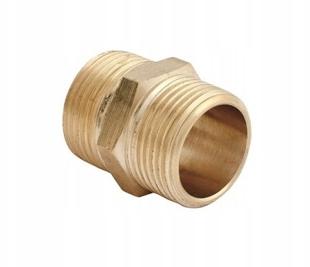 Nypel Mosiężny Złączka Mosiężna 1/2 mosiądz