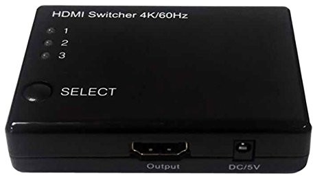 Rotronic ROLINE 14013575 4 K2K HDMI Switch, 3-krotnie Czarny 14013575