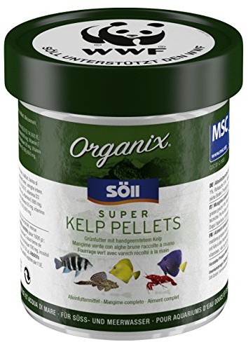 Söll Organix Super Kelp Pellets - słodka i morska woda Podszewka dla ryb ozdobnych, 130 ml