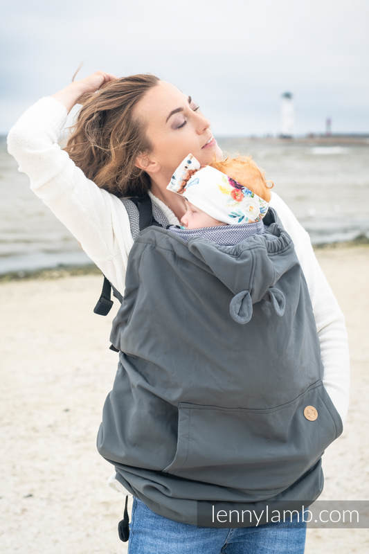 LennyLamb osłonka na chustę lub nosidełko Softshell Szara CVR_001_GR