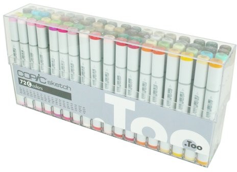 Copic copic Sketch 72er zestaw pędzelek C 21075162 marker permanentny profesjonalny marker copic zestaw S72-C