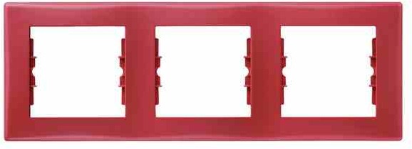 LEDart 3-krotna pozioma - Schneider Electric SEDNA SDN5800541, kolor czerwony