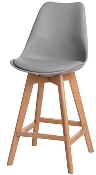 D2.Design Stołek barowy Norden Wood Low Szary  Inne warianty dostępne na tej samej stronie! Sprawdź 669-748-899