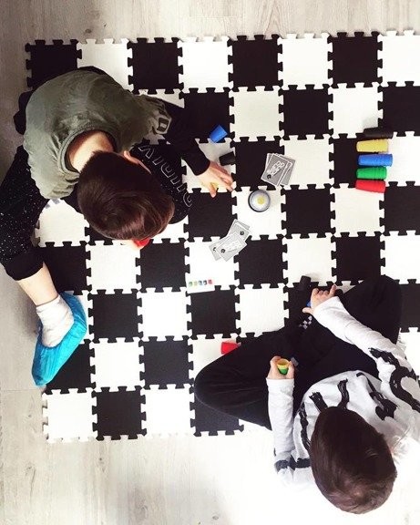 Pozostali Gra Ogrodowa Mata Piankowa Warcaby 1,2m x 1,2m TE-2711 B16a*