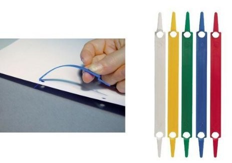 Laurel zeszyt paski, PP, 8.5 X 80 MM, biały