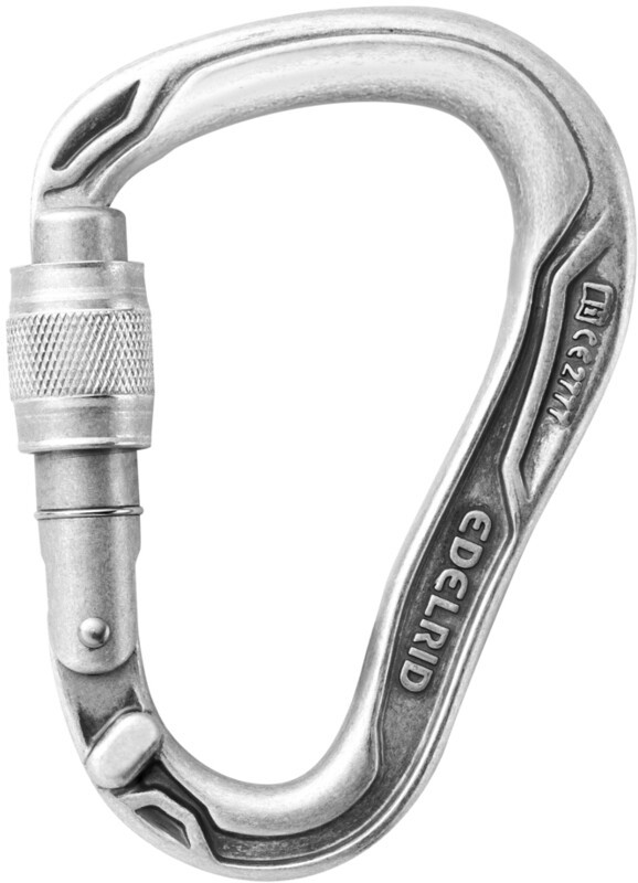 Edelrid HMS Bullet Screw Eco Carabiner, srebrny 2022 Karabinki zakręcane 737880001070