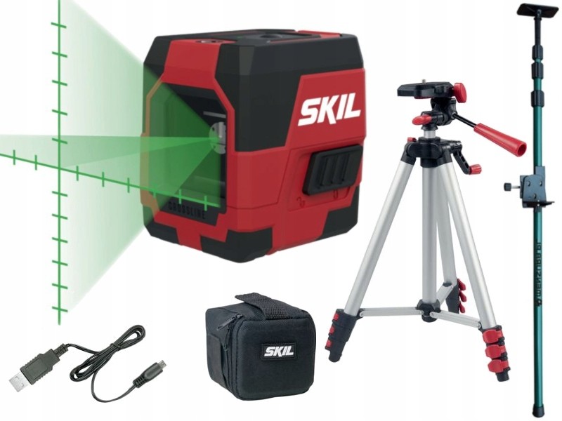 Skil 1911 Poziomica Laserowa Zielona Wiązka 20m