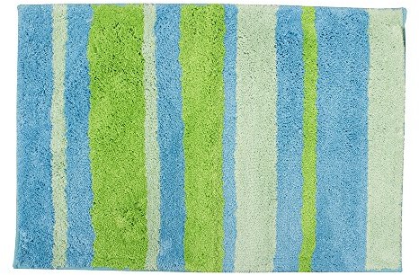 InterDesign Inter wzór 18970eu stripz dywan z mikrofibry, 50 x 80 cm, mokka/szary 18981EU