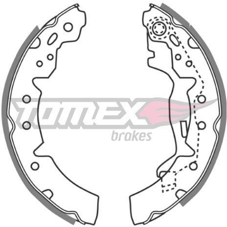Tomex BRAKES Zestaw szczęk hamulcowych BRAKES TX 21-06 TX 21-06