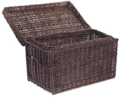 e-wicker24 558  70/s. Dzięki temu Mac Pro nigdy nie każe Kufer z wikliny, kosz, ciemnobrązowy, 70 x 42 x 47 cm 558-70/S