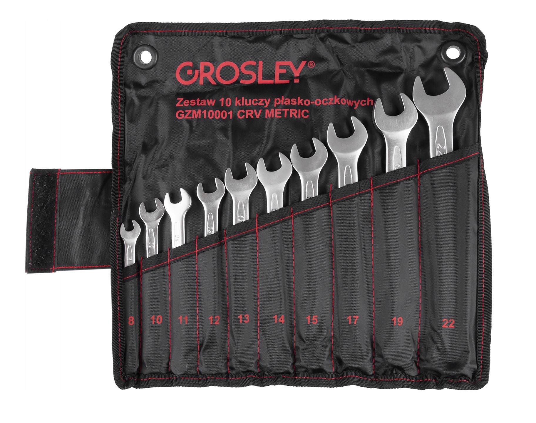 EXPERT Zestaw Kluczy Płasko-oczkowych 8-22MM Płachta