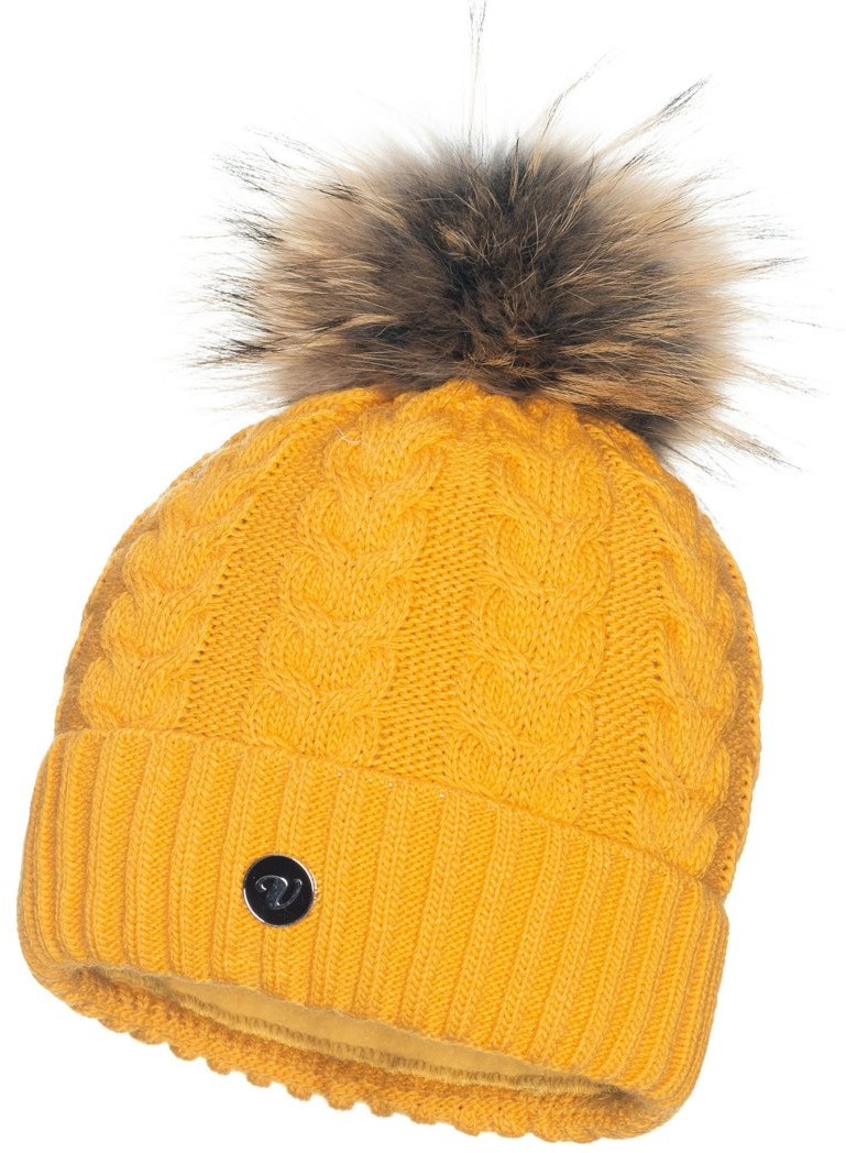 Podhale Regionals Czapka damska z naturalnym pomponem  z lisa