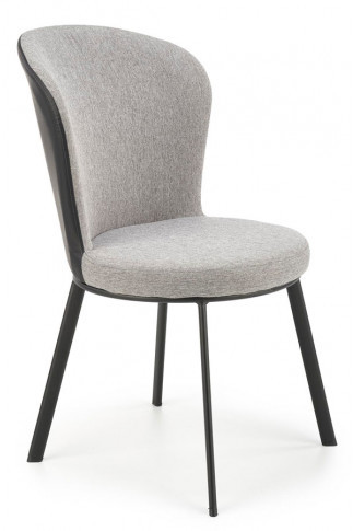 Nowoczesne szare tapicerowane krzesło Narso
