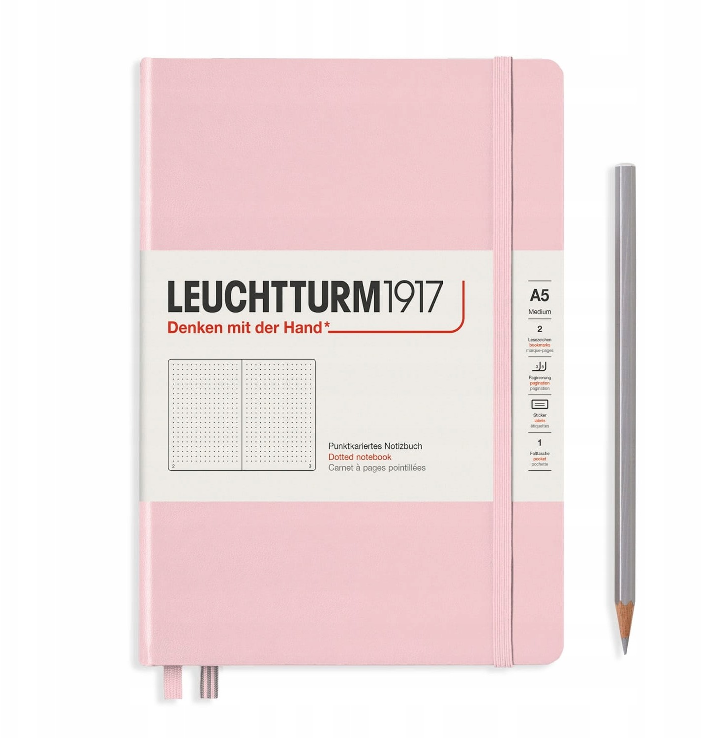 Notatnik Leuchtturm1917 Medium A5, Kropki, Powder