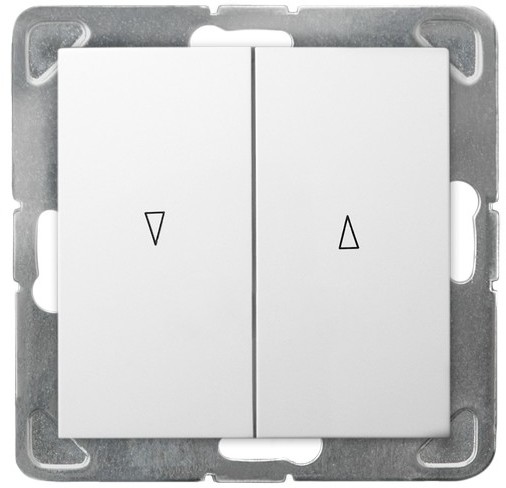 Ospel Łącznik żaluzjowy z blokadą mechaniczną Biały - ŁP-7YB/m/00 Impresja