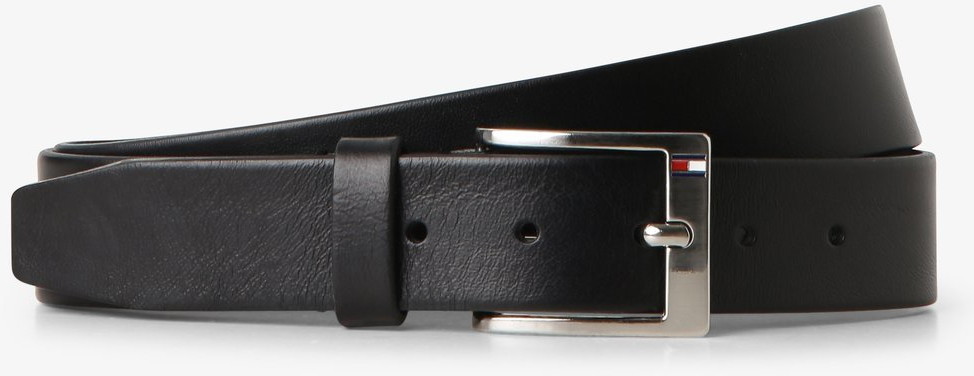 Tommy Hilfiger Męski pasek skórzany New Aly, czarny