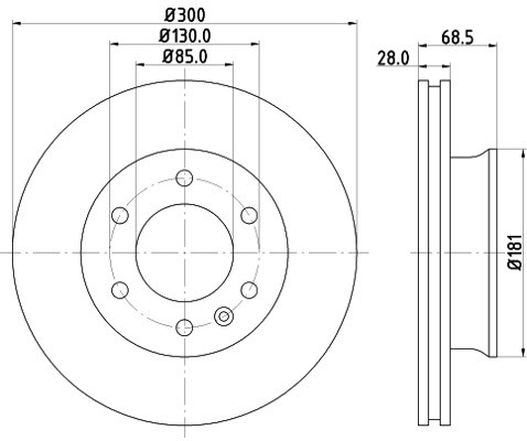HELLA PAGID Tarcza hamulcowa PAGID 8DD355117-621