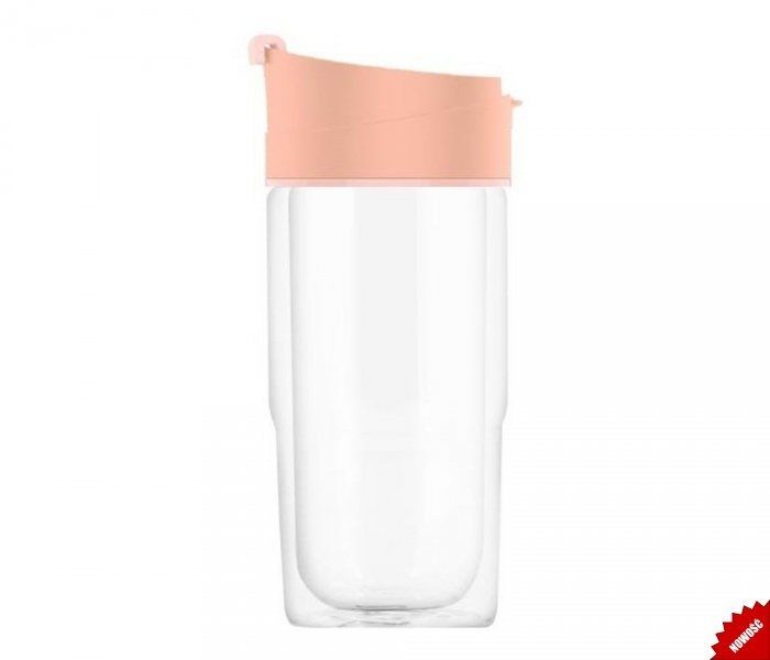 Sigg Kubek termiczny szklany szczelny SIGG Nova Mug Pink 370 ml (jasnoróżowy) 8834.30