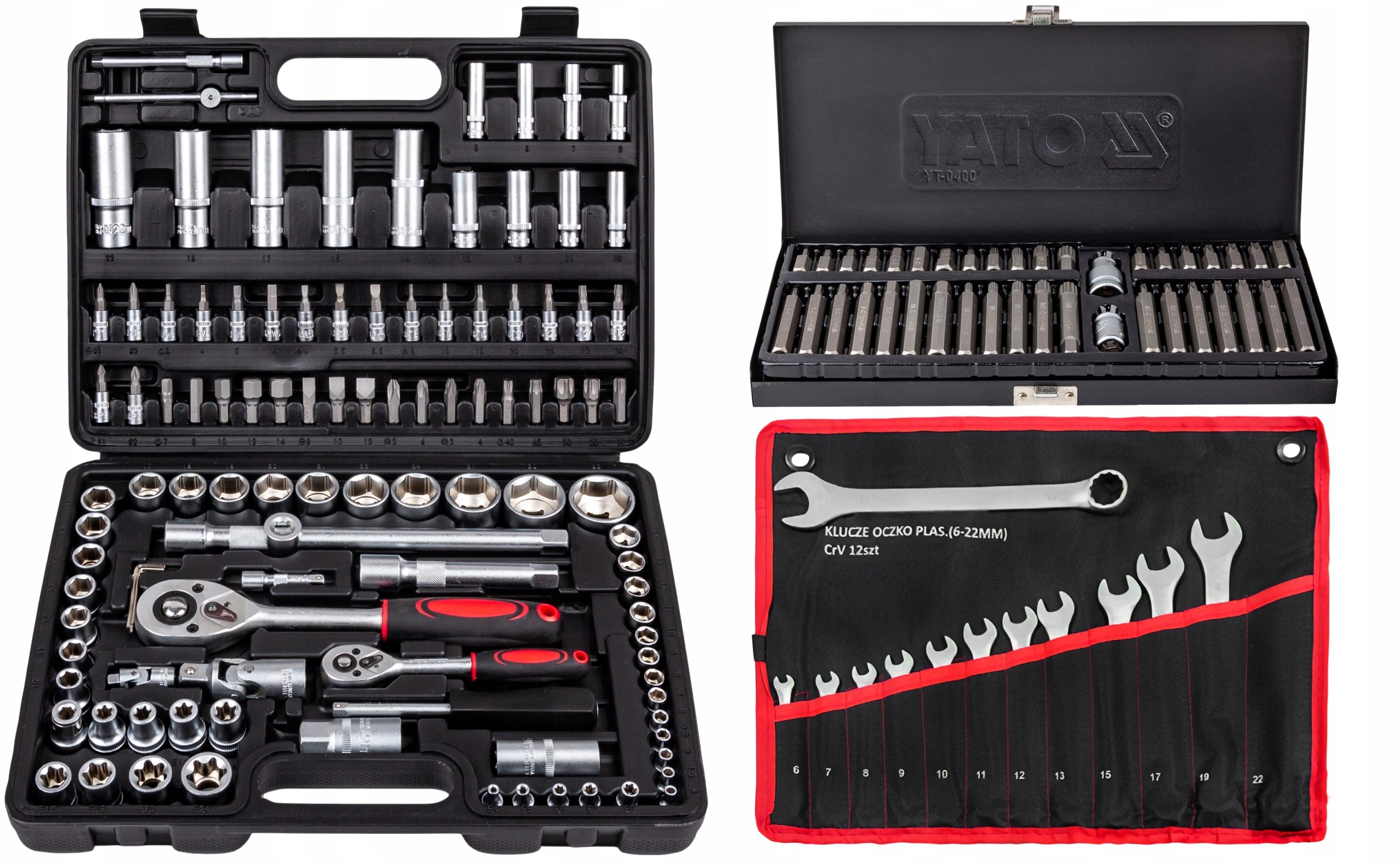 Yato Zestaw Kluczy Nasadowych Klucze Nasadowe 160+
