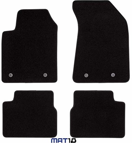 MAT10 MAT10  Black-Line: Fiat Bravo typ 198 rok produkcji 2007-03  2014-12 dywaniki samochodowe Dilour filc igłowany dobra jakość, 4-częściowy, czarny, gwarantowane dopasowanie 000204SV001
