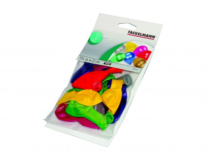 Fackelmann Balony kolorowe 15 szt 50128