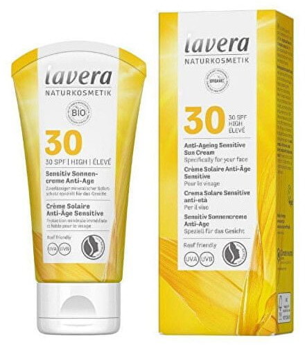 Lavera Sunscreen Sensitiv SPF 30 Anti Ageing Sensitiv e )SunCream Anti Ageing Sensitiv e ) 50 ml