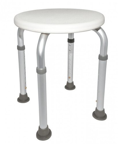 Taboret pod prysznic z regulowaną wysokością, śr. 32 cm