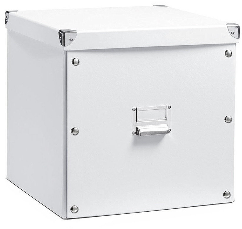 Zeller Pudełko do przechowywania, białe, 35 l, 32x33x33 cm