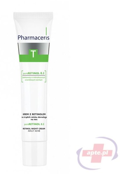 Pharmaceris T pureRETINOL 0.3 krem z retinolem na trądzik wieku dorosłego na noc 40ml