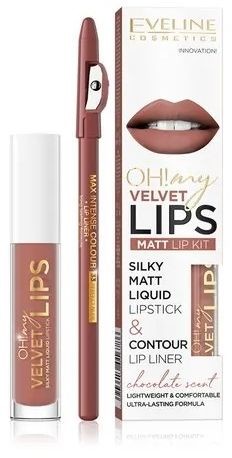 Eveline cosmetics Eveline Oh! My Lips Zestaw do Makijażu Ust 12 Praline Eclair EVEL-6786