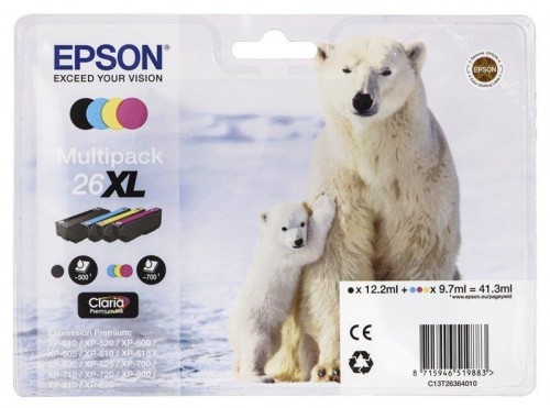 Epson Tusz Epson C13T26364010 (oryginał ; kolor)