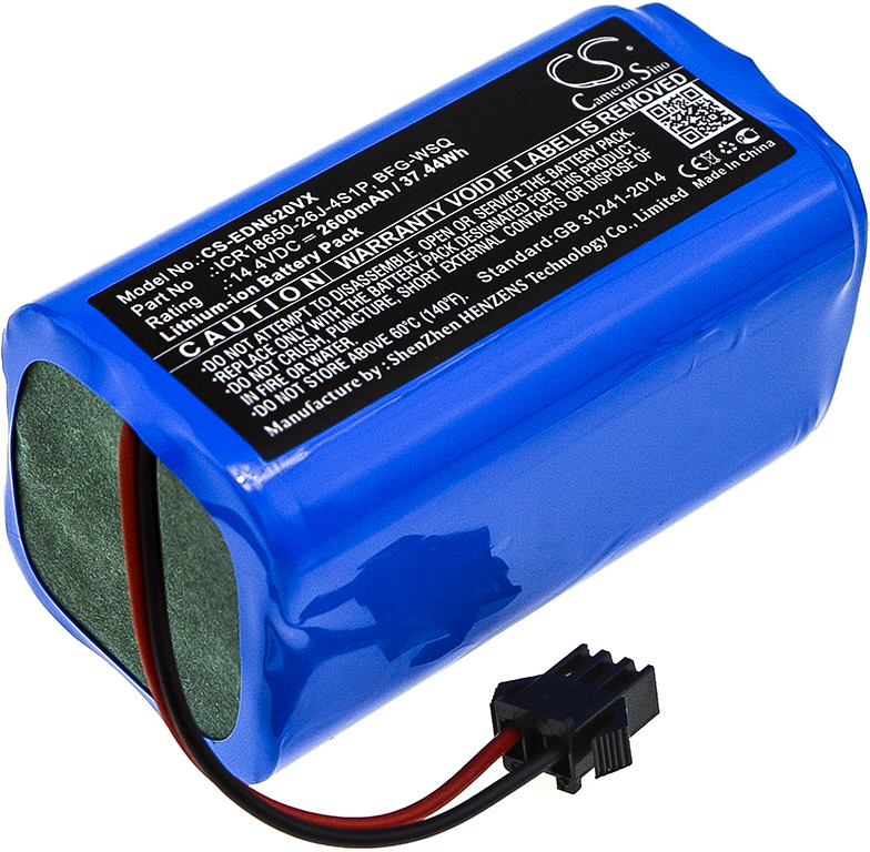Cameron Sino Ecovacs DN620 BFG-WSQ 2600mAh 37.44Wh Li-Ion 14.4V Cameron Sino) CS-EDN620VX