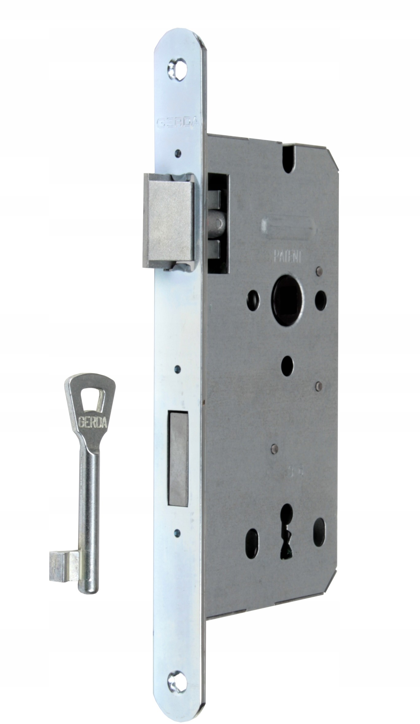 Gerda Zamek ZW100 72/50 Ocynk Srebrny na Klucz